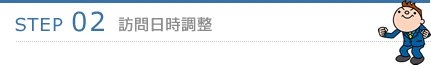 STEP2.訪問日時調整